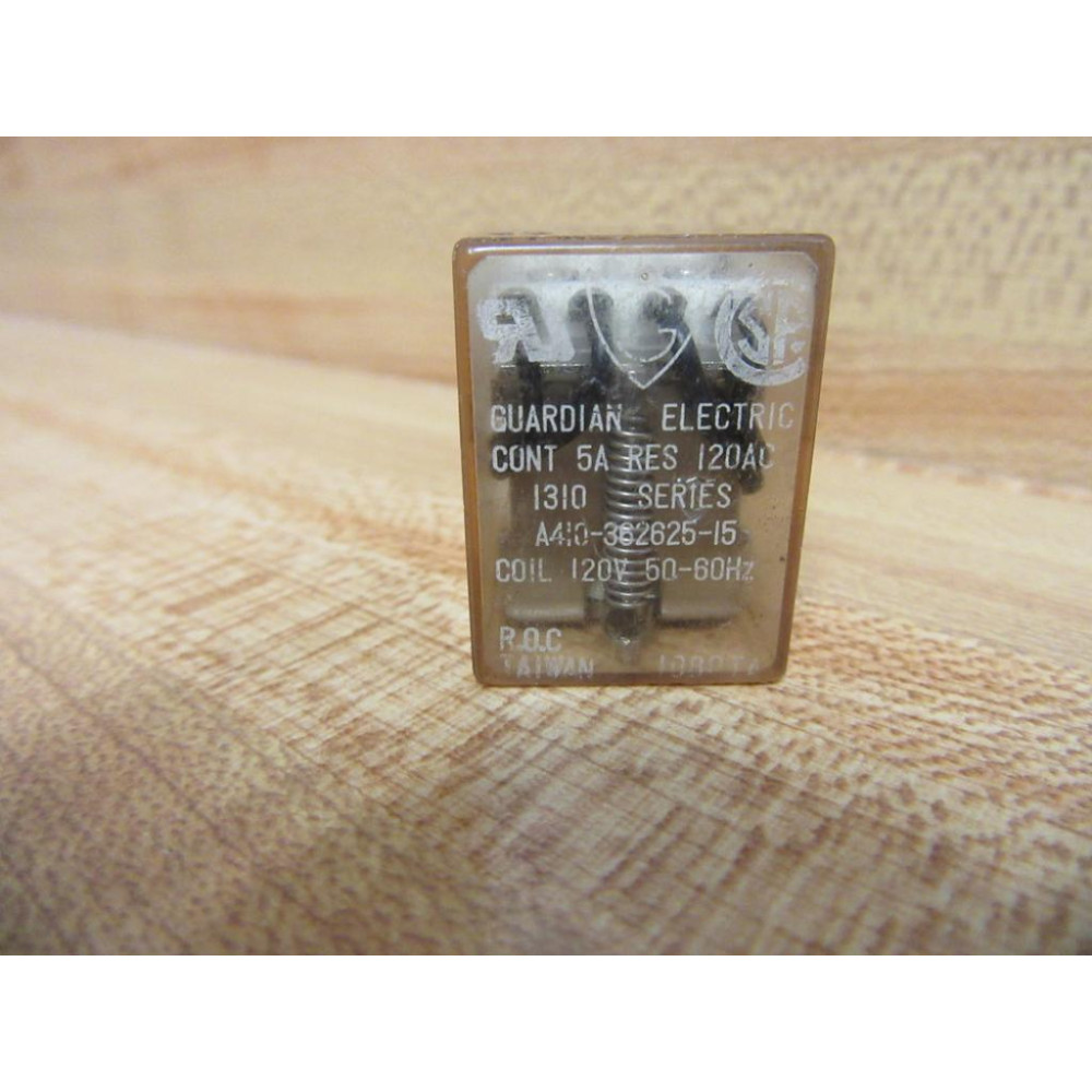 Guardian Electric A410-362625-15-120AC Relay A410-362625-15-120V AC - Used
