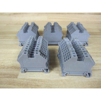 Morsettitalia EURO 2.5 Gray Terminal Block EURO 2,5 (Pack of 47) - New No Box