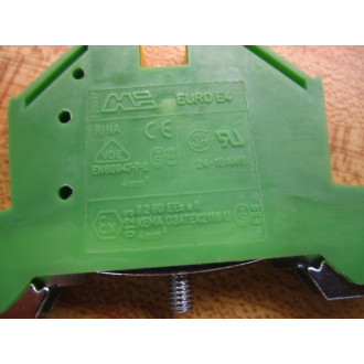 Morsettitalia EURO-E4 Grounding Terminal Block EUROE4 (Pack of 5) - New No Box