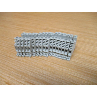 Allen Bradley 1492-W4 Terminal Blocks 1492W4 Gray (Pack of 17) - Used