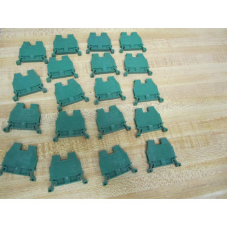 Allen Bradley 1492-W4 Terminal Blocks Green 1492-W4G (Pack of 19) - New No Box