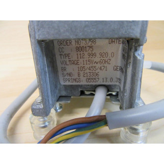 WISA 112.999.920.0 Air Pump WO Rubber Isolators - Used