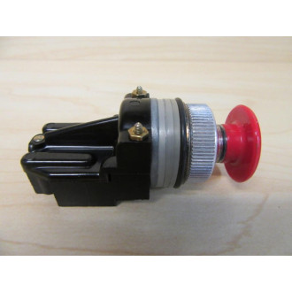 General Electric CR104A3123 Push Button Switch Silver Bezel - New No Box