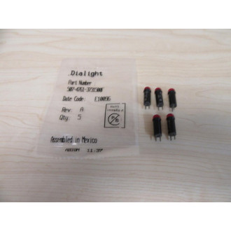 Dialight 507-4761-3731500F Pilot Light (Pack of 5)
