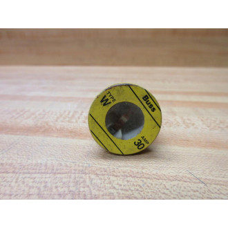 Buss W-30 Bussmann Plug Fuse W30 (Pack of 5) - Used