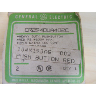 General Electric CR2940UA402C Pushbutton GE