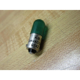 Allen Bradley 800E-N157G LED Lamp Bulb Green 24VACDC - New No Box