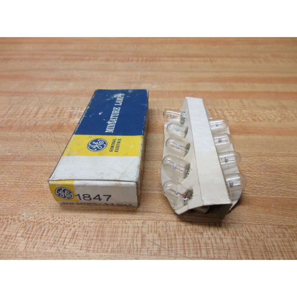 General Electric 1847 GE Miniature Lamp Light Bulbs (Pack of 9)
