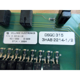 ABB 3HAB2214-12 DSQC 315 Module 3HAB 2214-84 WO Face Plate - Used