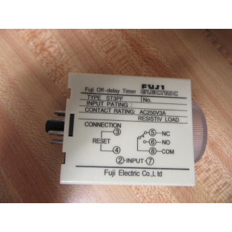 Fuji Electric ST3PF Off-Delay Timer AC250V 0-5 Seconds - New No Box