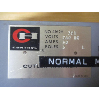 Cutler Hammer 4162H321 Safety Switch 4162H - Used