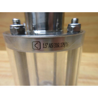 1.5"AISI316L17916 Sight Glass 15AISI316L17916 - New No Box