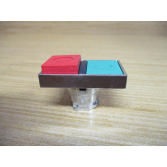 Schneider ZB4-BL8434 Telemecanique Double Headed Push Button - Used