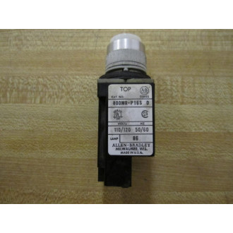 Allen Bradley 800MR-P16S WHITE Pilot Light 800MRP16S (Pack of 2) - Used