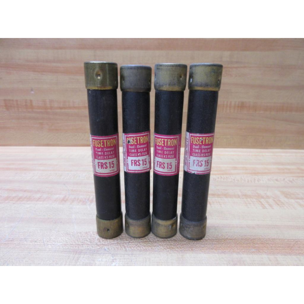 Buss FRS 15 Bussmann Fusetron Fuse FRS15 (Pack of 4) - Used