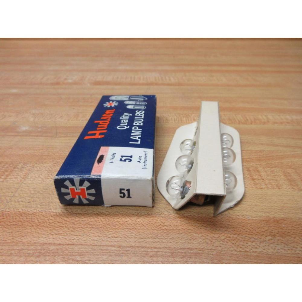 Hudson Lamp Company 51 Miniature Lamp Light Bulb H-51 (Pack of 6)