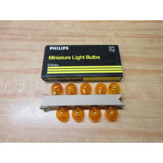 Philips 1157NA Miniature Lamp Light Bulb Amber (Pack of 9)