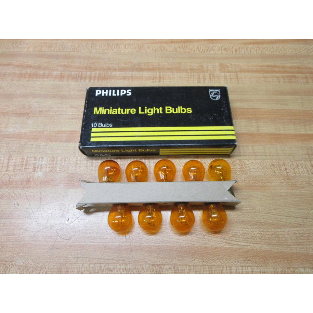 Philips 1157NA Miniature Lamp Light Bulb Amber (Pack of 9)