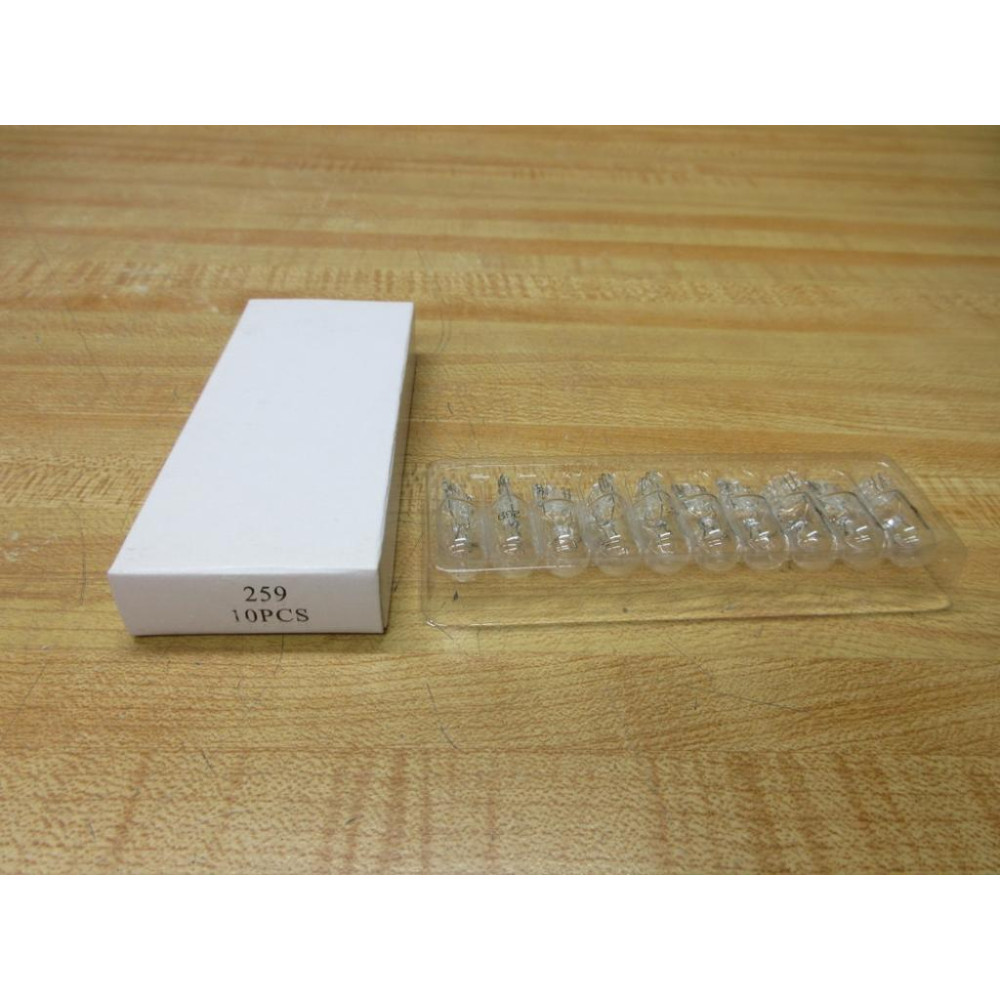 Generic 259 Miniature Lamp Light Bulb (Pack of 10)