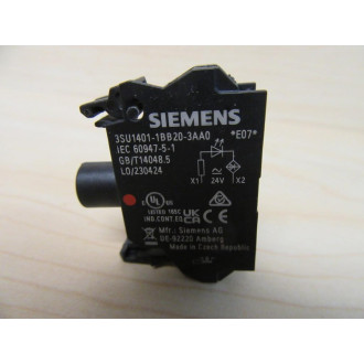 Siemens 3SU1401-1BB20-3AA0 Red LED 3SU1401-18820-3AA0 - New No Box