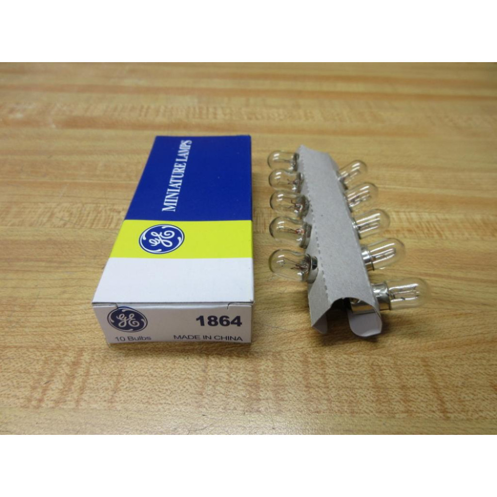 General Electric 1864 Miniature Lamp Light Bulb GE1864 (Pack of 10)