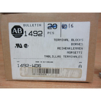 Allen Bradley 1492-WD6 Terminal Block 1492WD6 (Pack of 16)