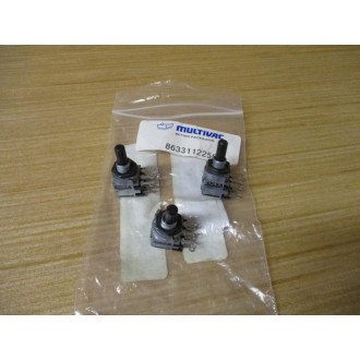 Multivac 86331122560 Potentiometer 470K Ohm  P30791 (Pack of 3)