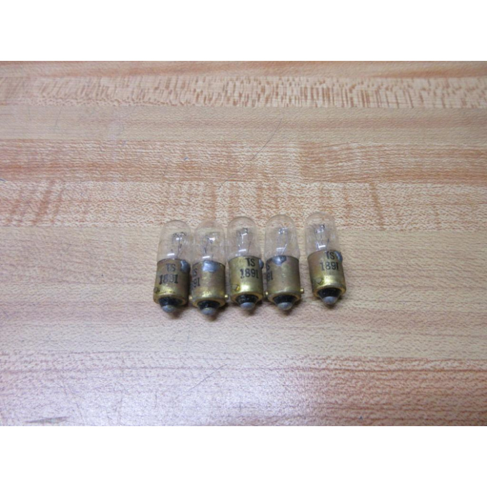Tung-Sol 1891 Miniature Lamp Light Bulbs (Pack of 5) - New No Box