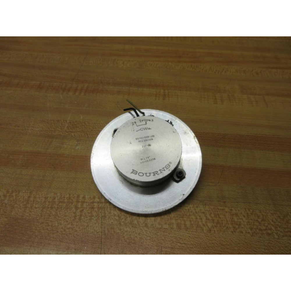 Bourns 6574S-598-103 Precision Potentiometer 6574S598103 WFlange - Used