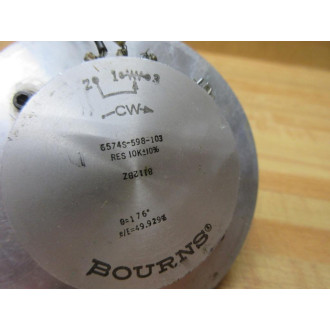 Bourns 6574S-598-103 Precision Potentiometer 6574S598103 WFlange - Used