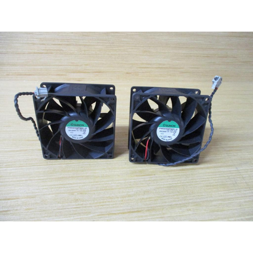 Sunon PMD2409PMB1-A Axial Fan PMD2409PMB1A (Pack of 2) - Used