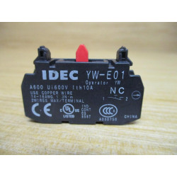 IDEC YW-E01 Contact Block YWE01 - New No Box