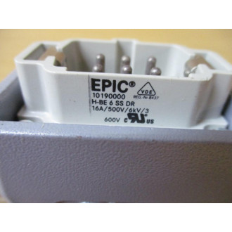 Epic Lapp 10190000 Terminal Insert H-BE 6 SSDR W Housing (Pack of 2) - New No Box