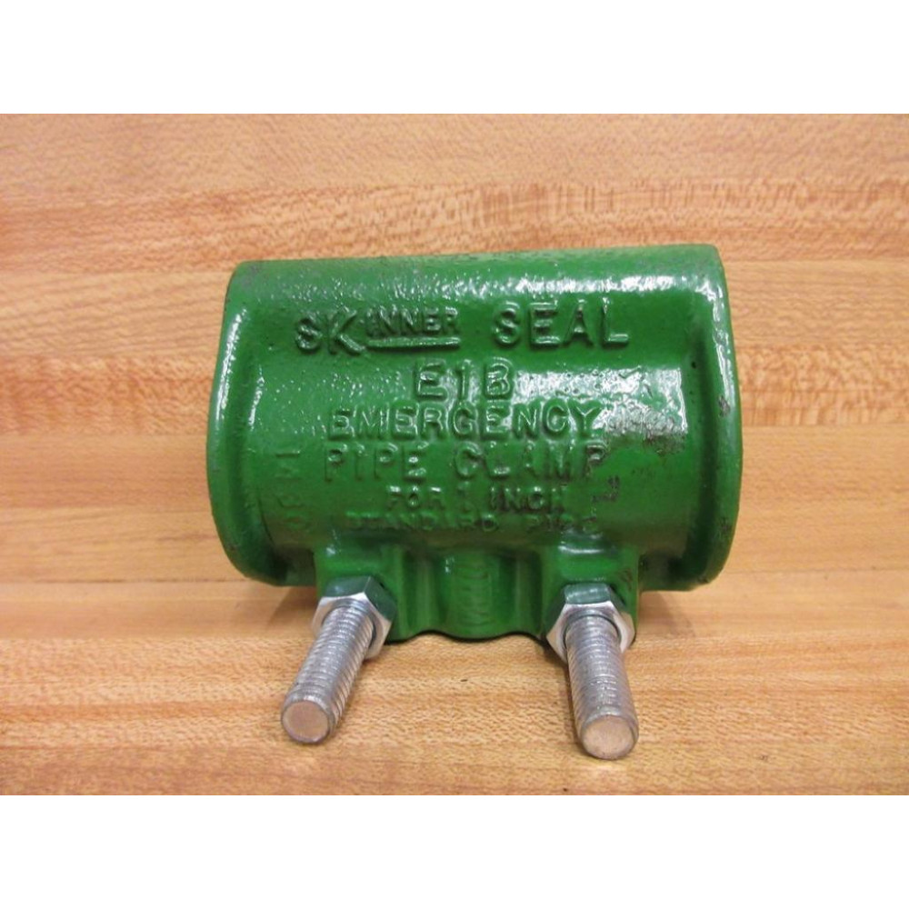 Skinner Seal E1B SLB 080008 Pipe Clamp 1" E1BSLB080008 Green - Used