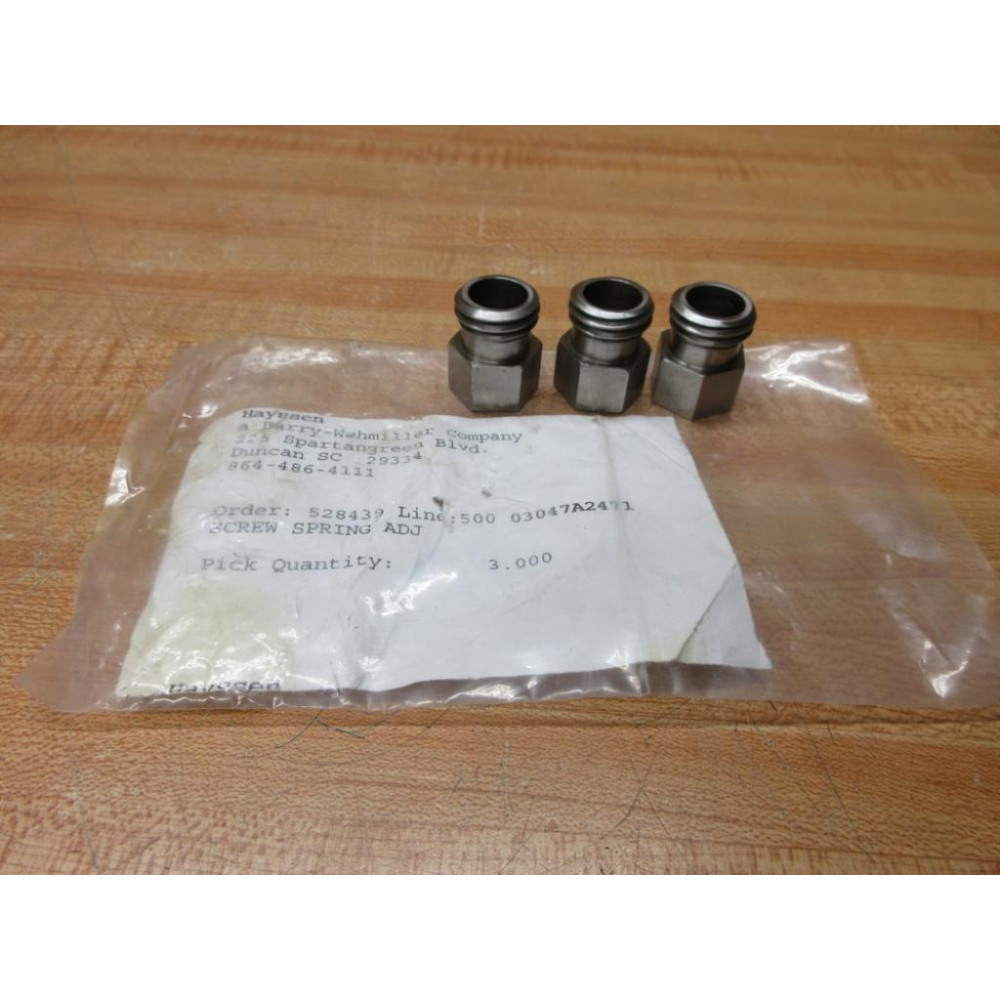 Hayssen 03047A2471 Adjustable Screw Spring (Pack of 3)