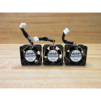 Sanyo Denki 109P0412H6D18 San Ace 40 Double Ball Fan (Pack of 3) - Used