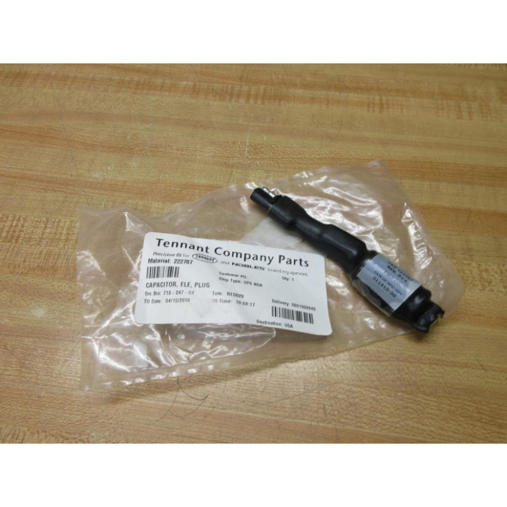 Tennant 222707 Capacitor, ELE, Plug
