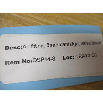 Festo QSP14-8 Air Fitting QSP148 (Pack of 13) - New No Box