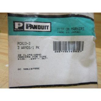 Panduit PCA23-3 Wire Markers PCA233 (Pack of 60)