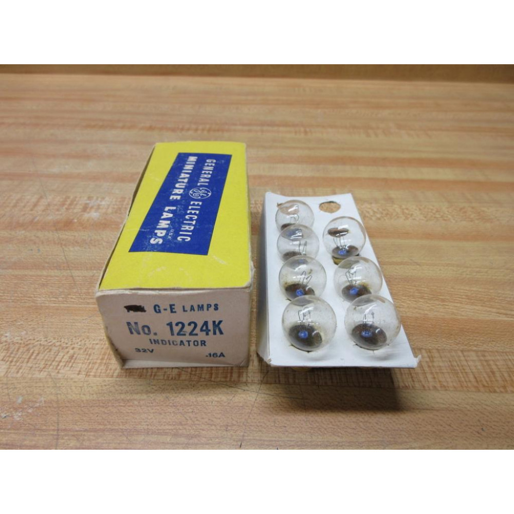 General Electric 1224K GE Miniature Lamp Light Bulb (Pack of 7)