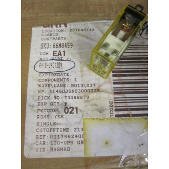 IDEC RH1B-U-AC120V Relay RH1B-U-120VAC - New No Box