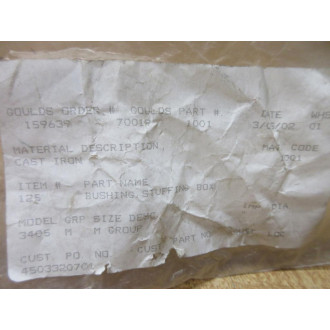 Goulds 1001-70019 Stuffing Box Bushing