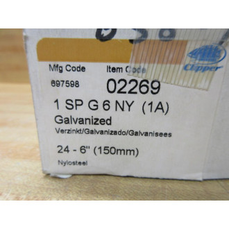 Clipper 1SPG6NY Flexco Carded Hook 69759802269 (Pack of 24)