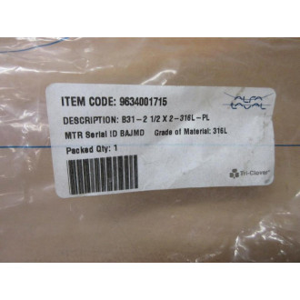 Alfa Laval 9634001715 Tri-Clover Reducer 854479