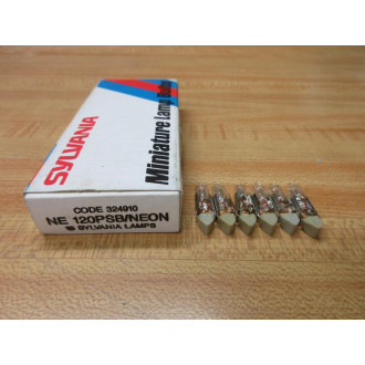 Sylvania 120PSBNEON Miniature Lamp Light Bulb 120PSB (Pack of 6)