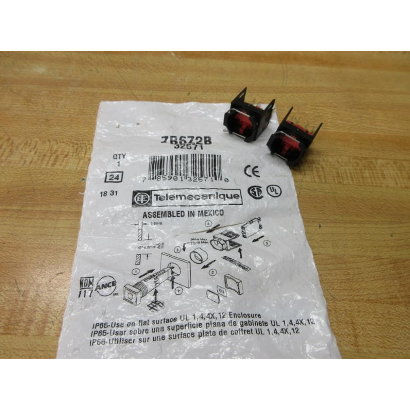 Telemecanique ZB6Z2B Schneider Electric Switch Body (Pack of 2)