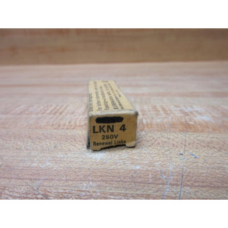 Buss LKN-4 Bussmann Renewal Fuse Link LKN4 (Pack of 12)