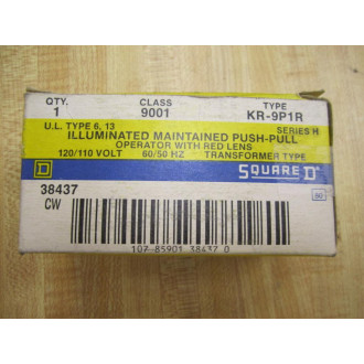 Square D 9001-KR9P1R Push-Pull Switch 9001KR9P1R