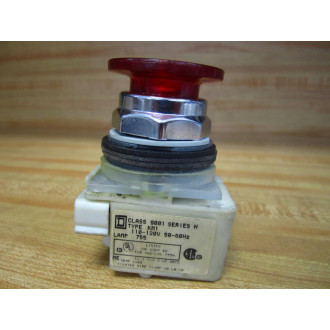 Square D 9001-KR9P1R Push-Pull Switch 9001KR9P1R - Used