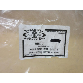 Terminal Supply Co RBC-3 Insulated Metal Clamp RBC3 (Pack of 4)